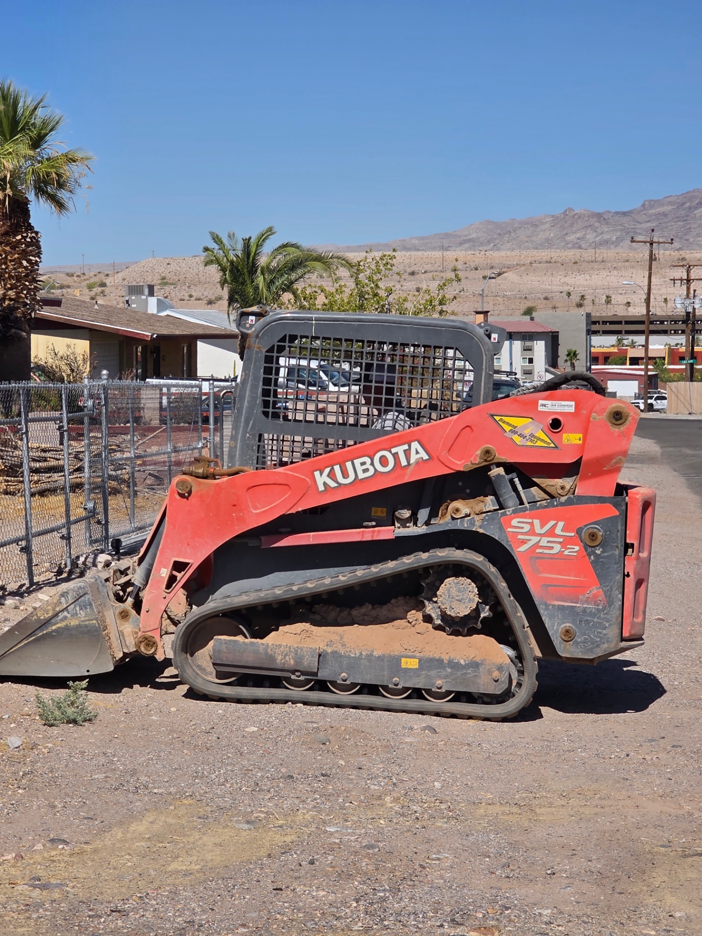 Kubota SVL75-2 compact track loader ready for excavation